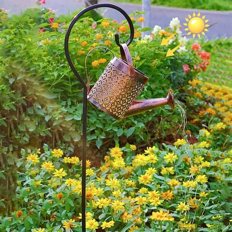 Enchanted Solar Watering Can with Lights