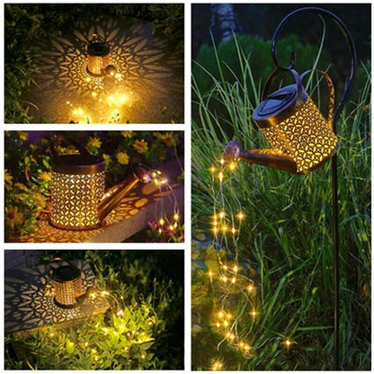 Enchanted Solar Watering Can with Lights
