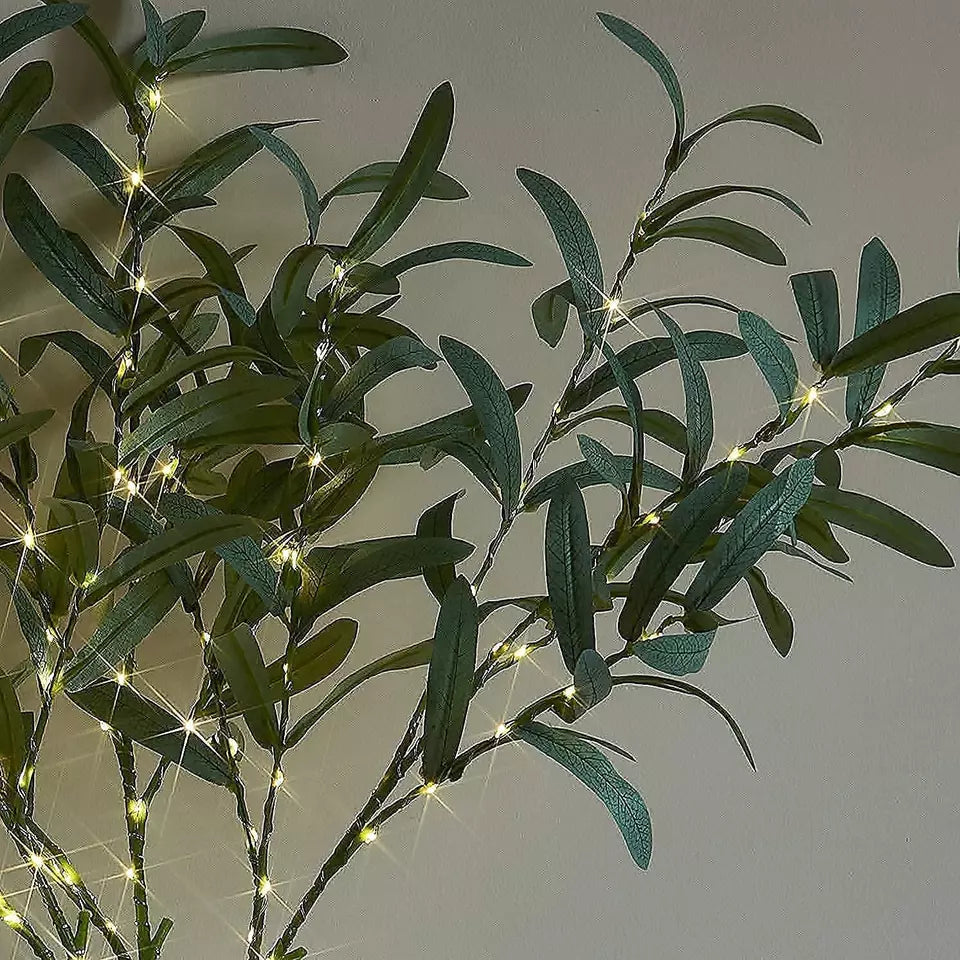 Faux Olive Tree With Lights